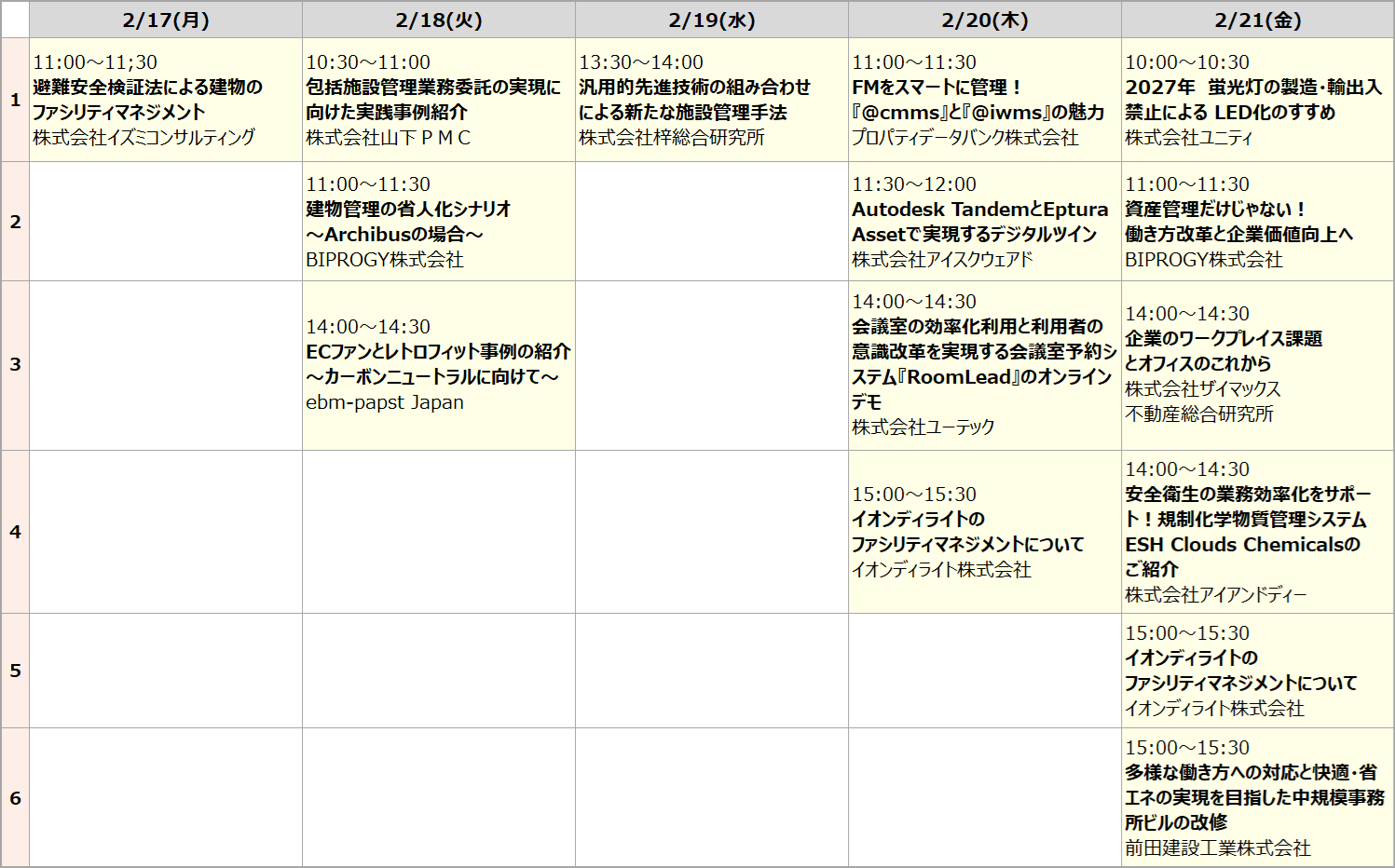 ２月第３週