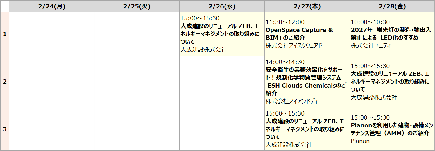 ２月第４週